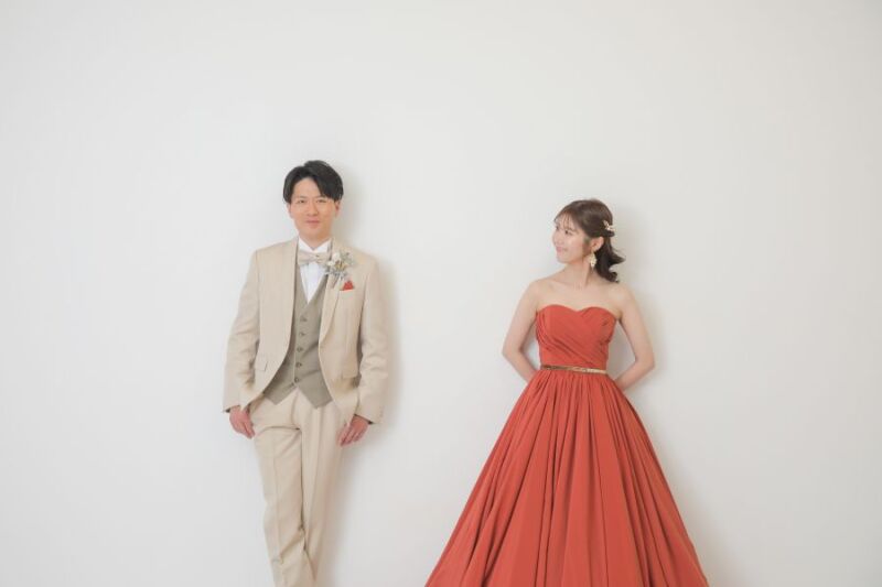 前撮りはスタジオで♡