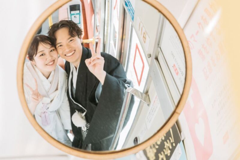 ミラーでパシャリ