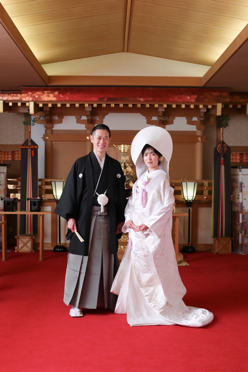 ～綿帽子をつけて～