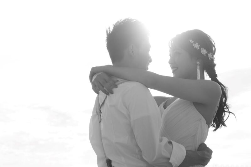 ロマンチックなモノクロ写真♡