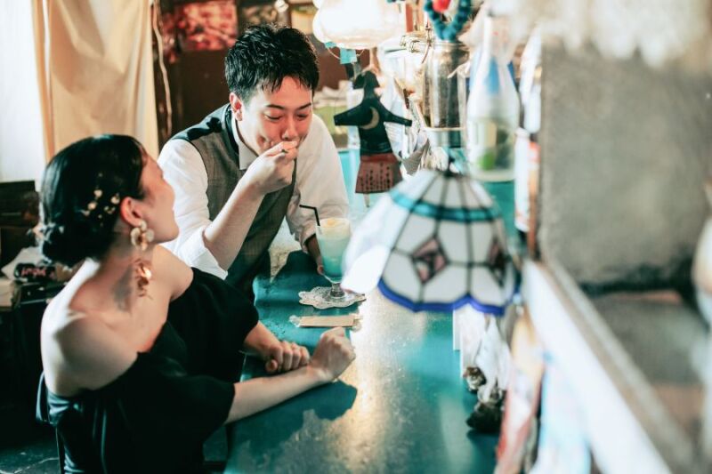 ドリンクを頼んで