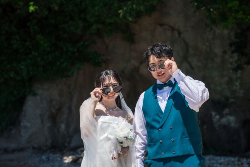 お持込グッズはサングラス!