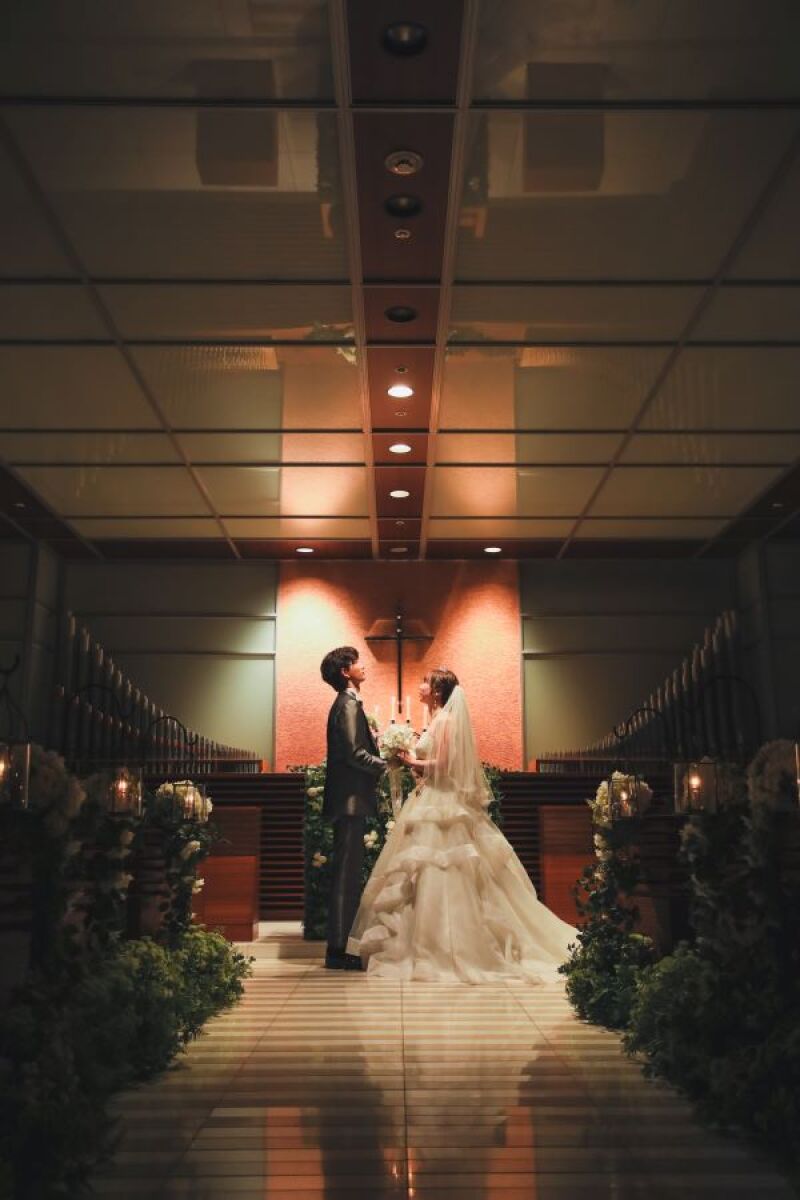 明かりを落としてロマンチックな一枚♡