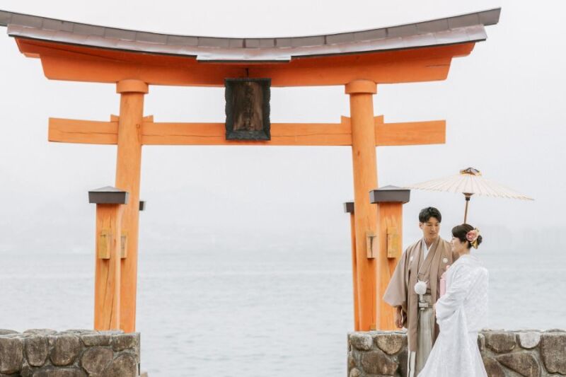 長浜神社の赤い鳥居