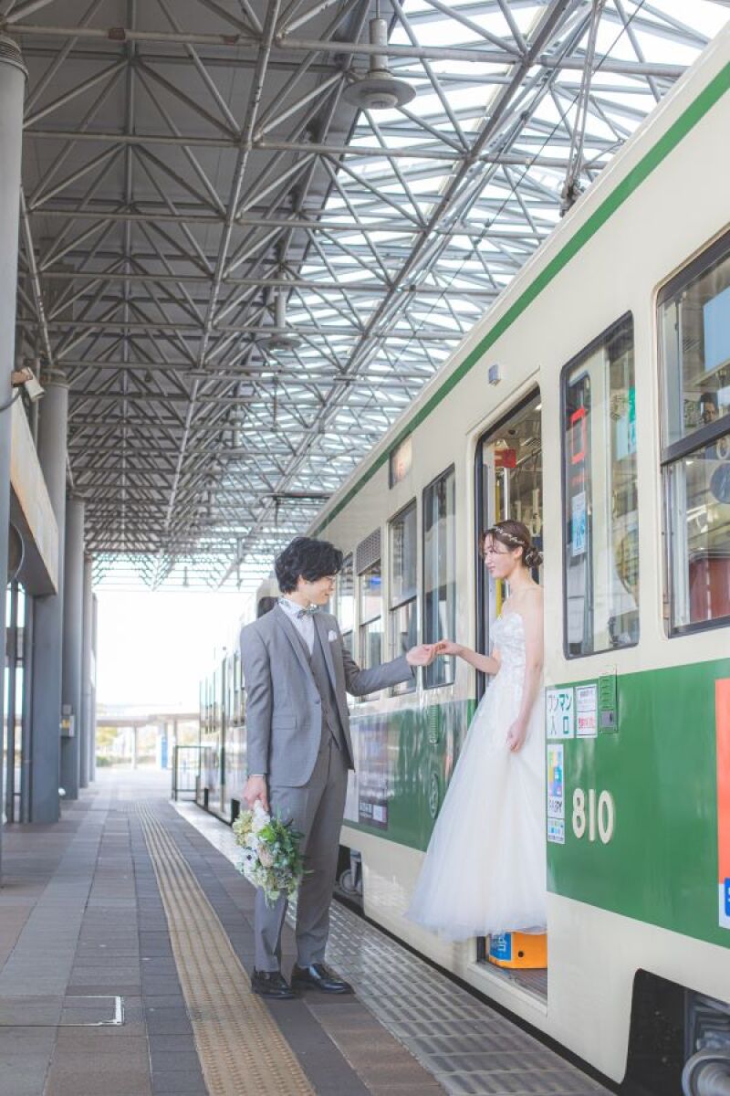 ご新郎様がエスコート♡