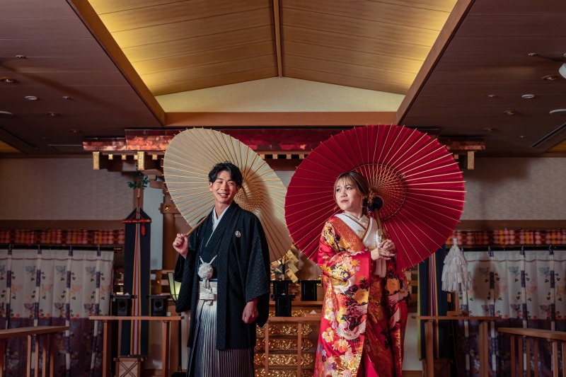 ワタベウェディング広島フォトスタジオ_結婚式場で撮影できる
