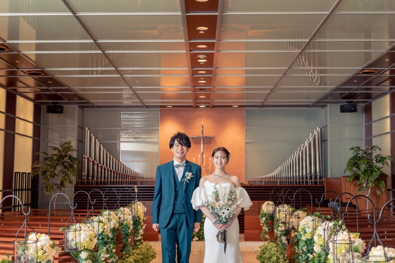 ワタベウェディング広島フォトスタジオ_結婚式場で撮影できる