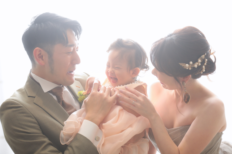 親子三人で。