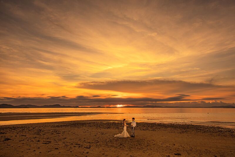 夕日
