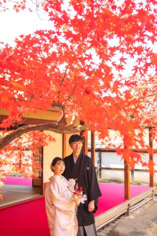 ワタベウェディング松山フォトスタジオ_紅葉