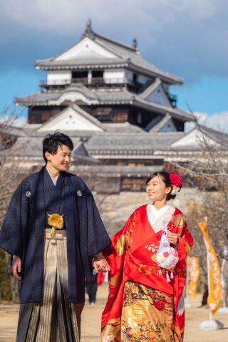 ワタベウェディング松山フォトスタジオ_松山城