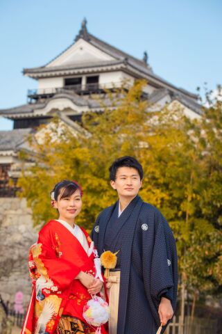 ワタベウェディング松山フォトスタジオ_松山城