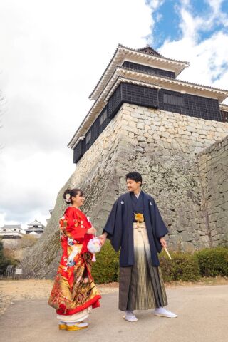 ワタベウェディング松山フォトスタジオ_松山城