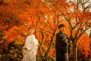 ワタベウェディング松山フォトスタジオ_紅葉