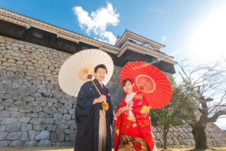 ワタベウェディング松山フォトスタジオ_松山城