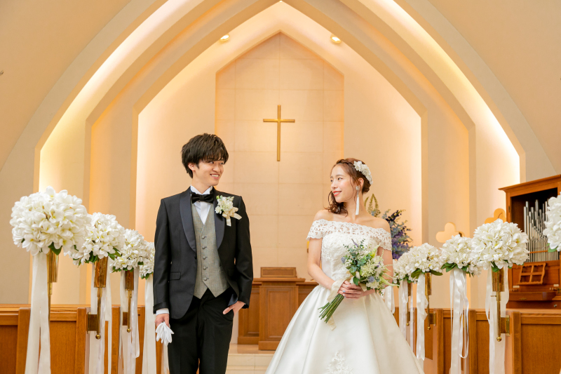 本格チャペル+神殿+スタジオプラン(新郎2着・新婦3着)