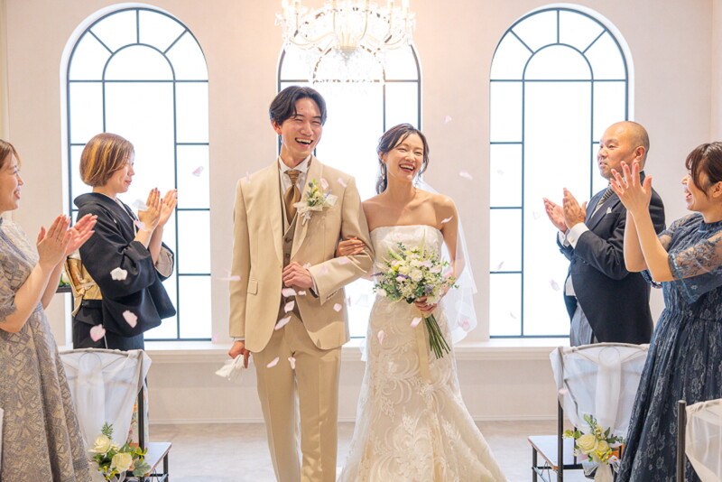【リトル婚】松山チャペルスタジオ 少人数婚 洋装セレモニー&洋装フォトプラン¥77,000~(洋装2着)
