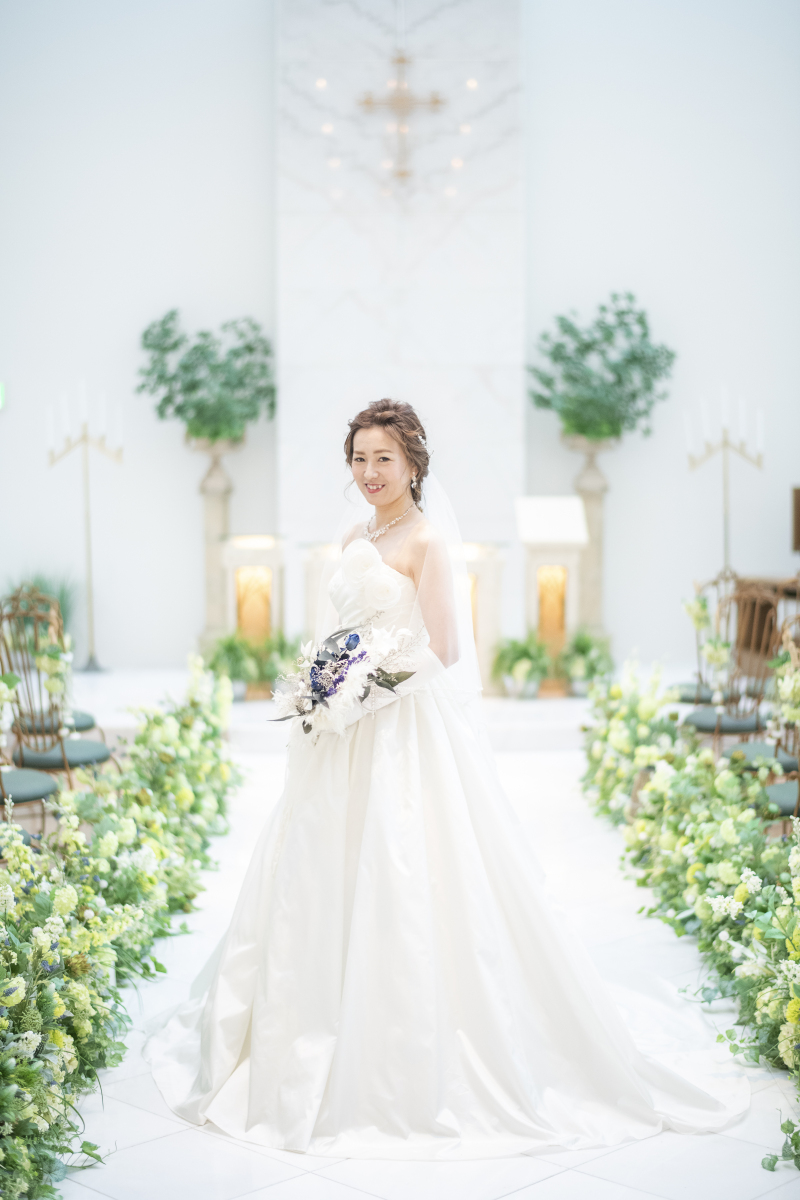 新作ドライフラワーブーケ　ブルー