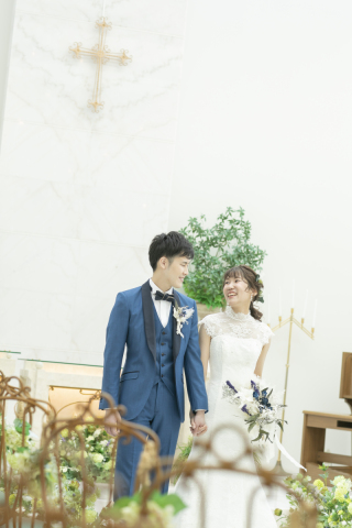 チャペルでフォトウェディング