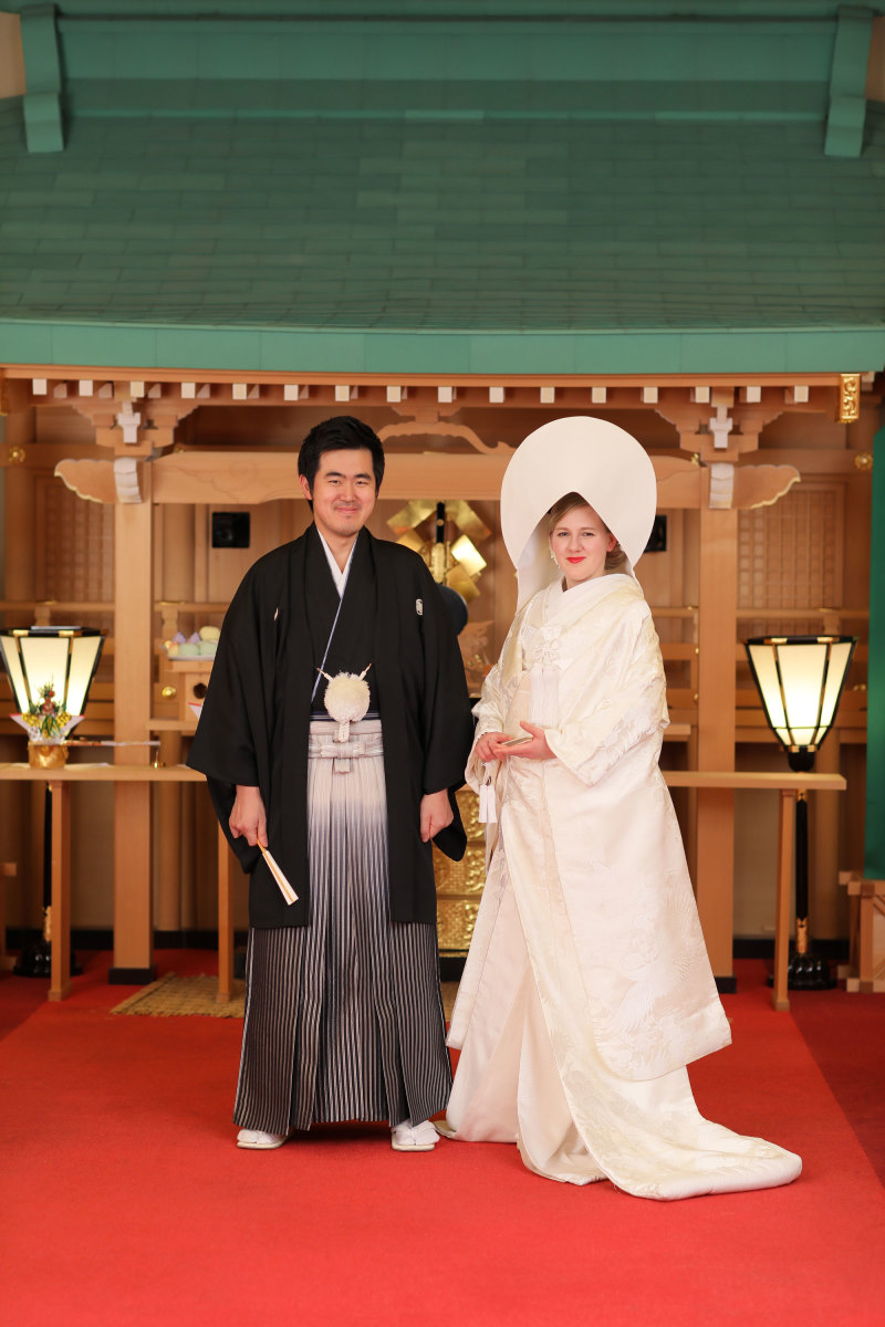 神殿で基本のポーズ