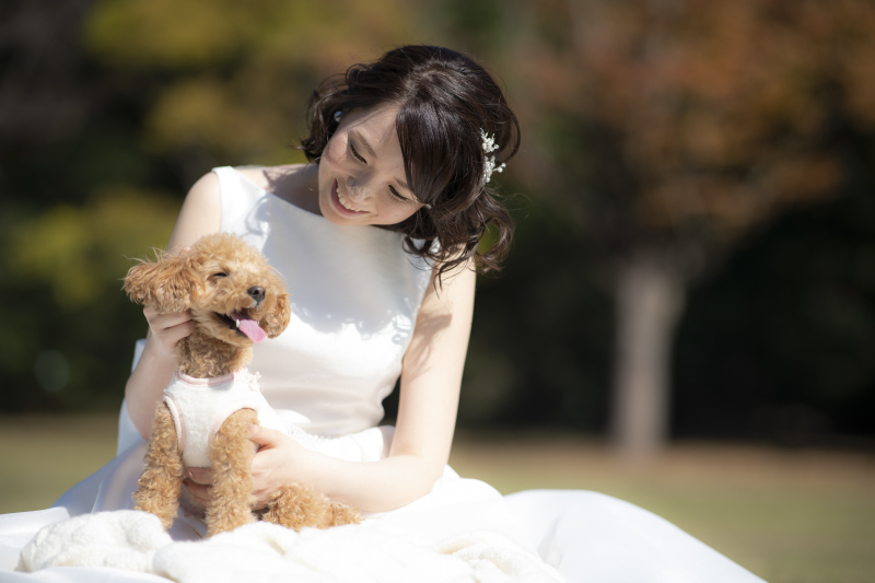 大好きなワンちゃんと