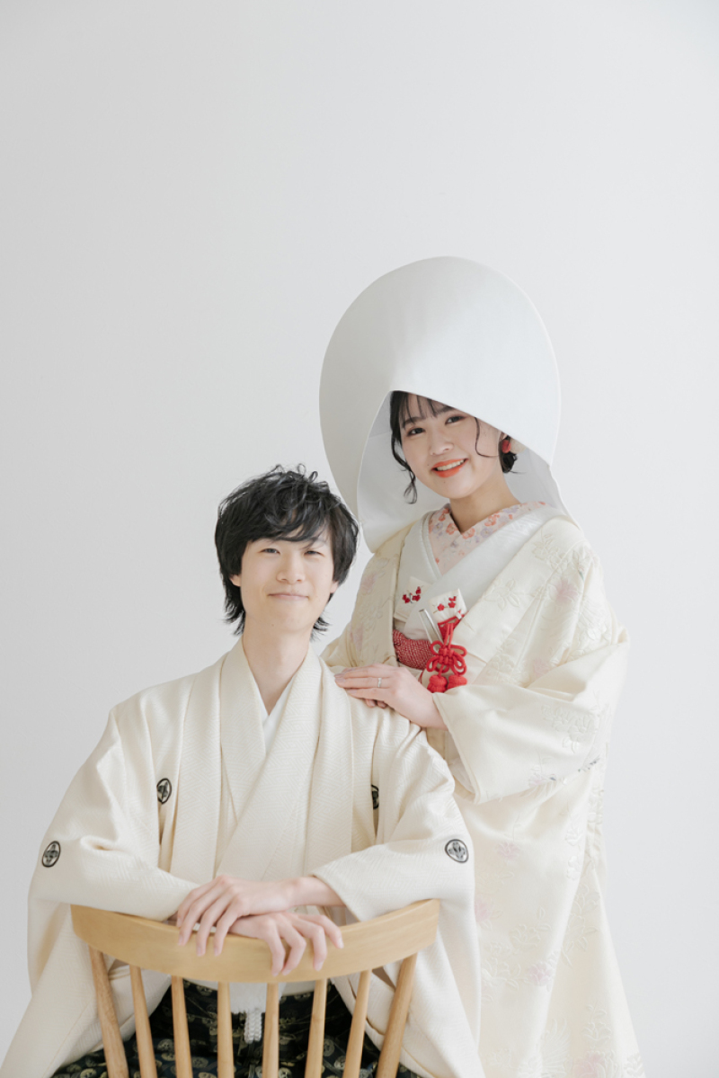 綿帽子で奥ゆかしさを…