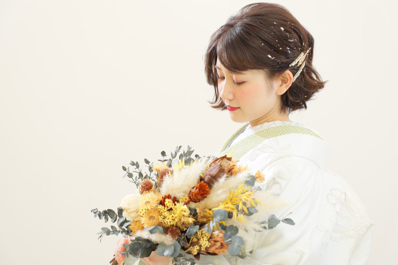 スタジオでは白無垢も♬