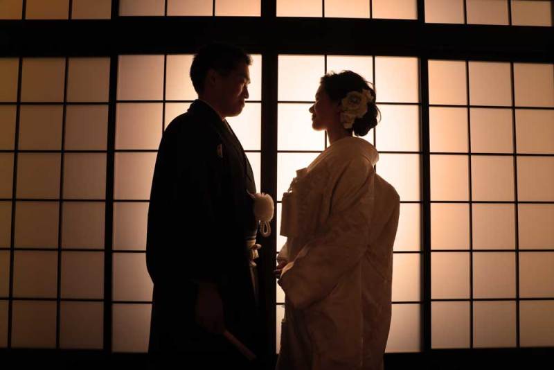 和の雰囲気でシルエット♪