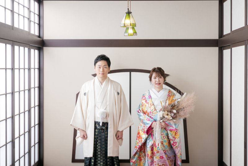 和装でも華やかに