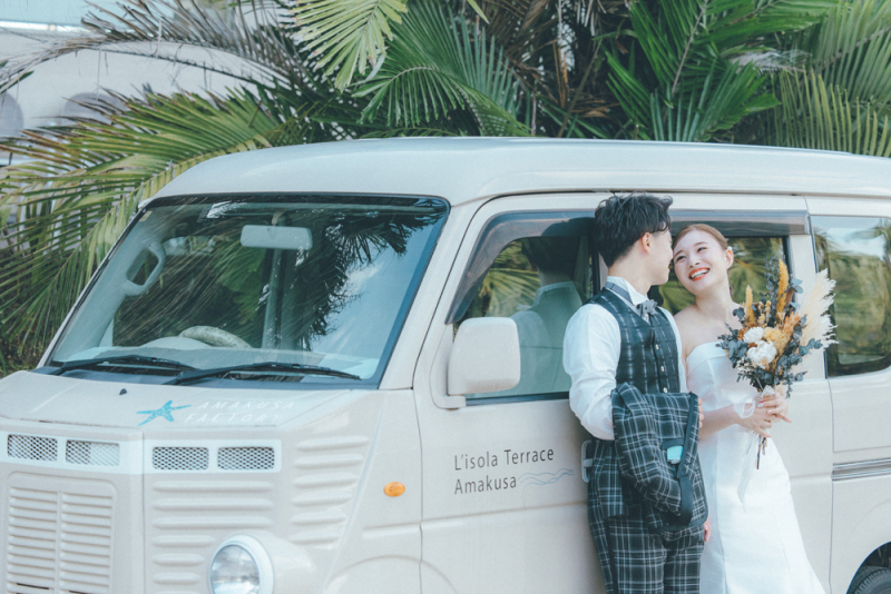 お洒落な背景で撮影♪