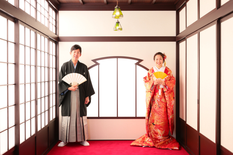和装の専用ブースで☆
