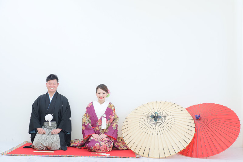 番傘をいれた写真