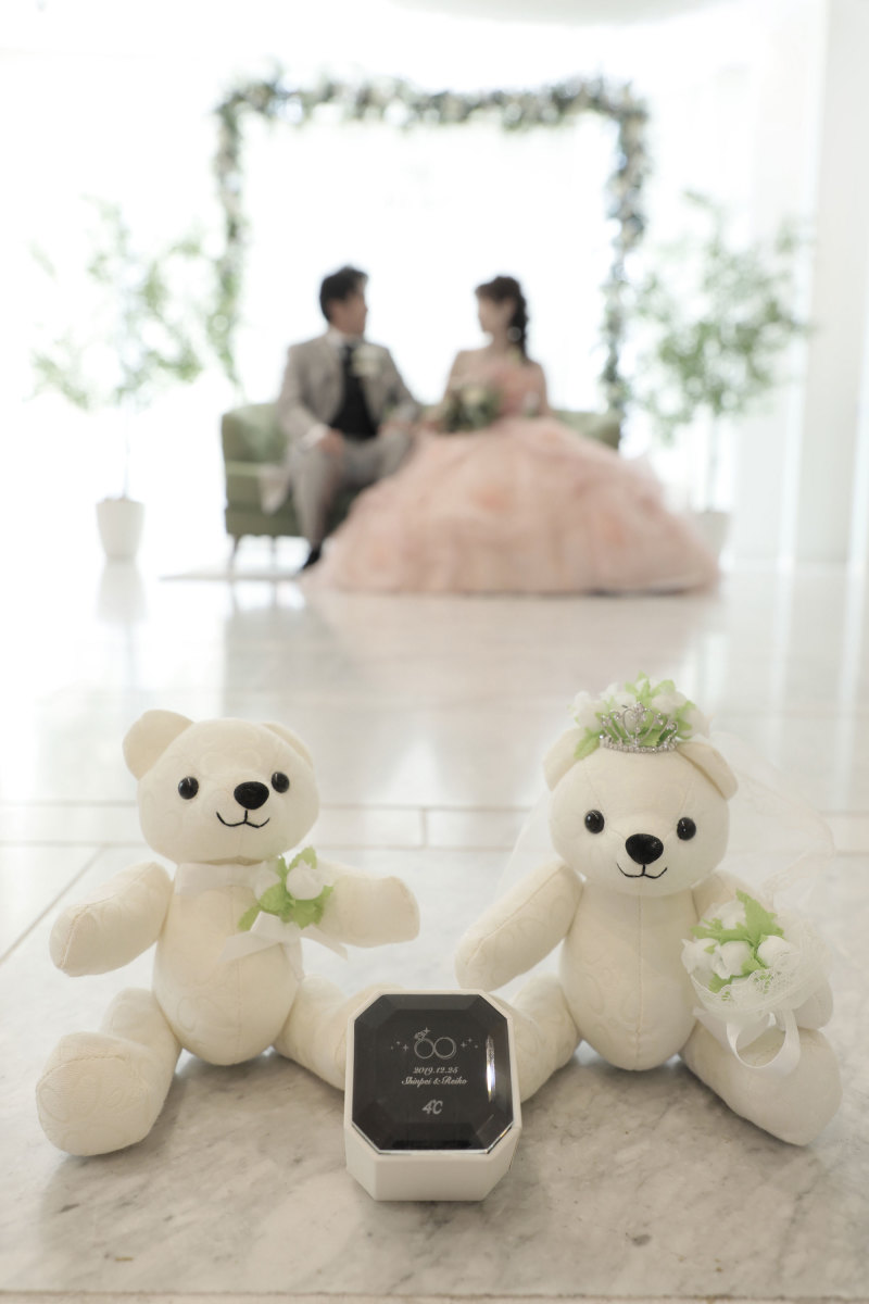 お二人の思い出の品と一緒に♬