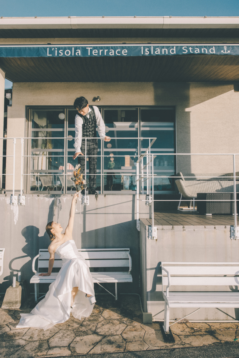 ブーケをバトンパス！