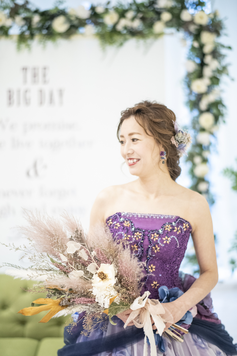 新作ドライフラワーブーケ　ピンク