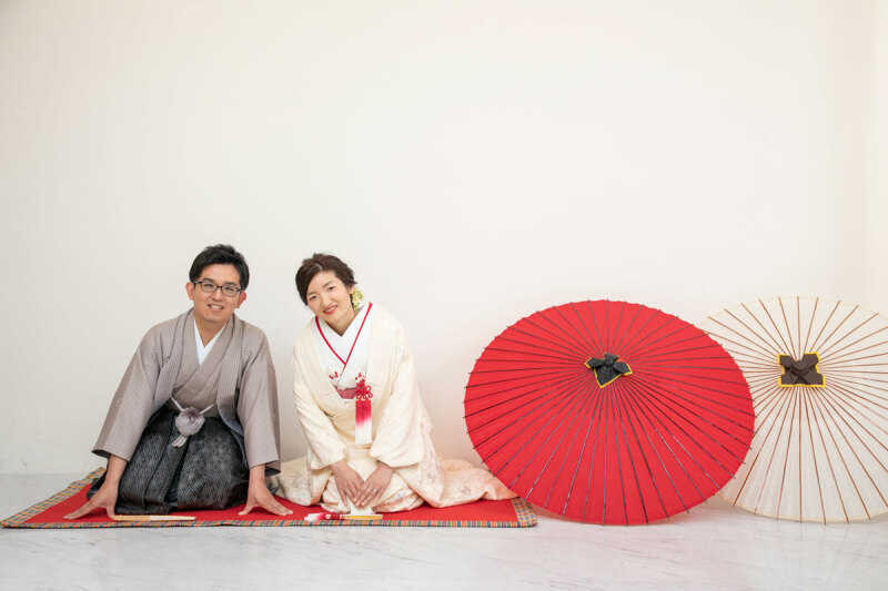 館内で白無垢の撮影もしました♪