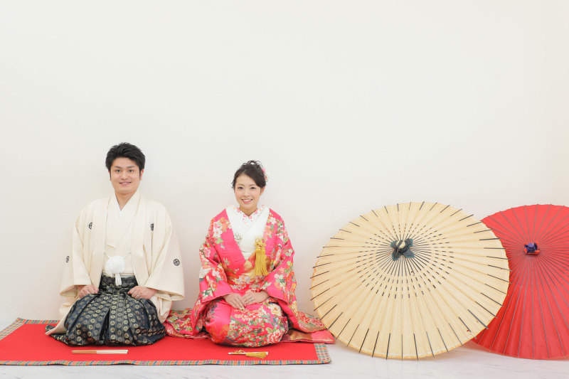 スタジオでの和装撮影