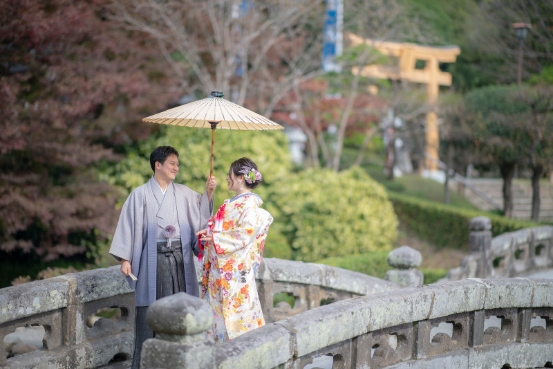 ロケーションフォトプラン（和装：水前寺公園）