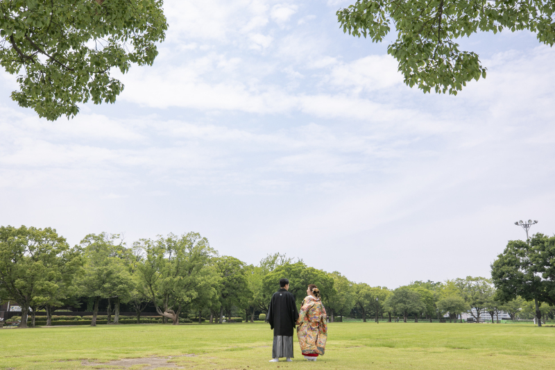 熊本城二ノ丸広場にて