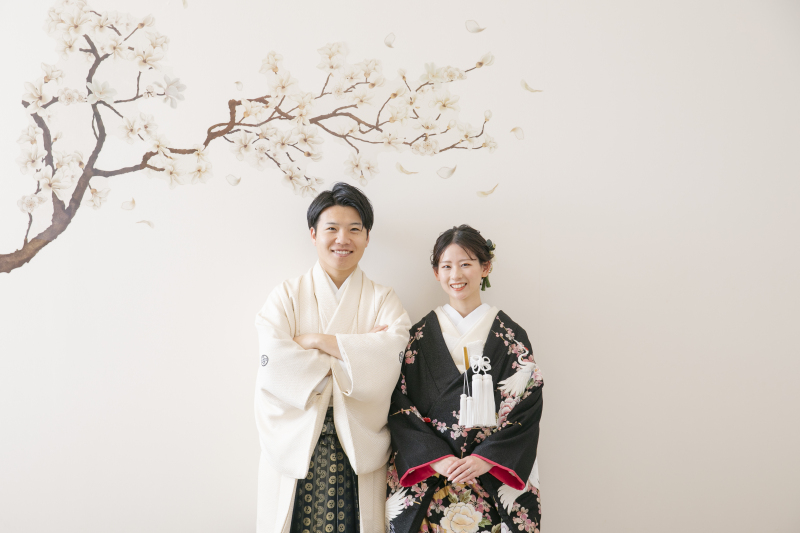 白壁+花