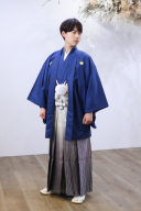 紋服　ネイビー