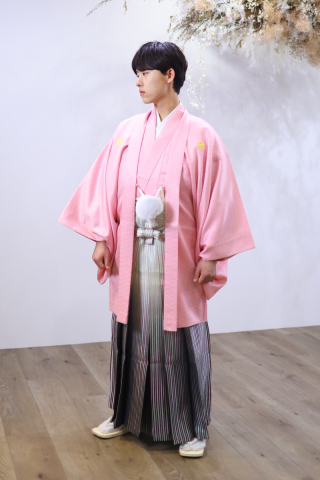 紋服　ピンク