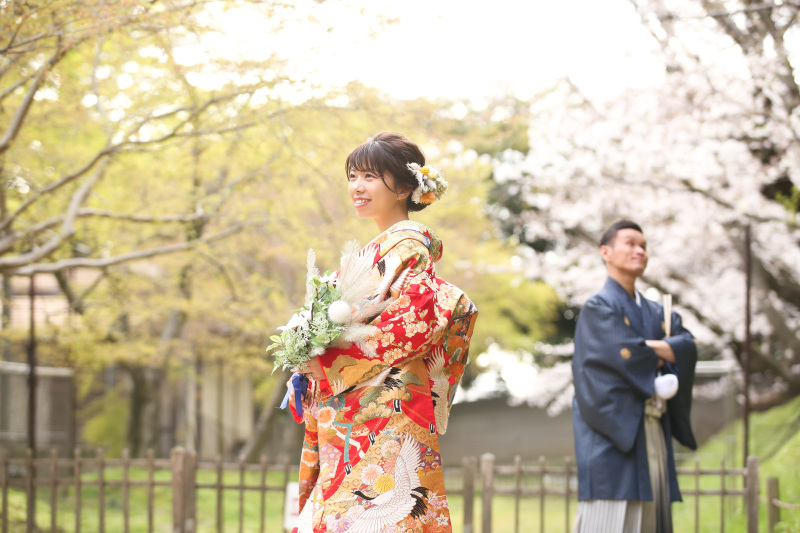 当日和装ブーケもレンタル出来ました