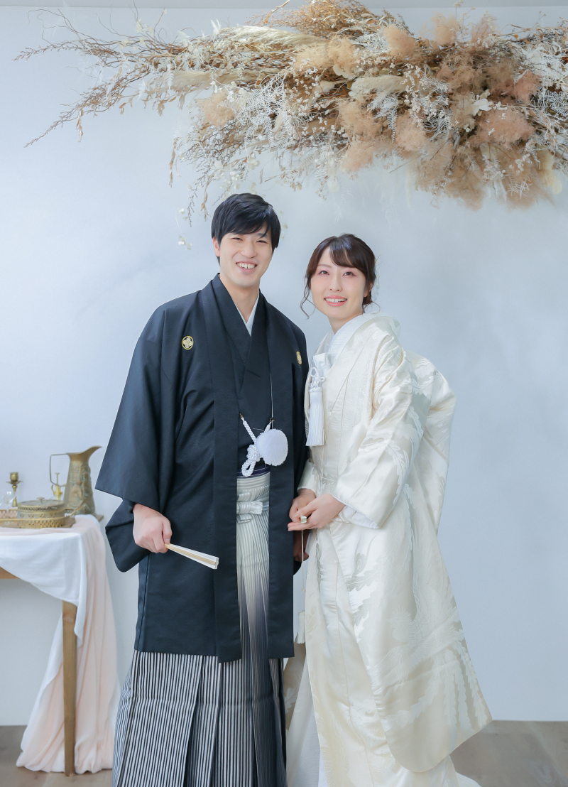 和装で前撮り撮影