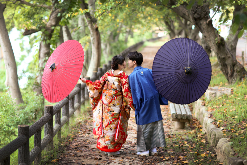 ポーズはカメラマンさんにお任せ