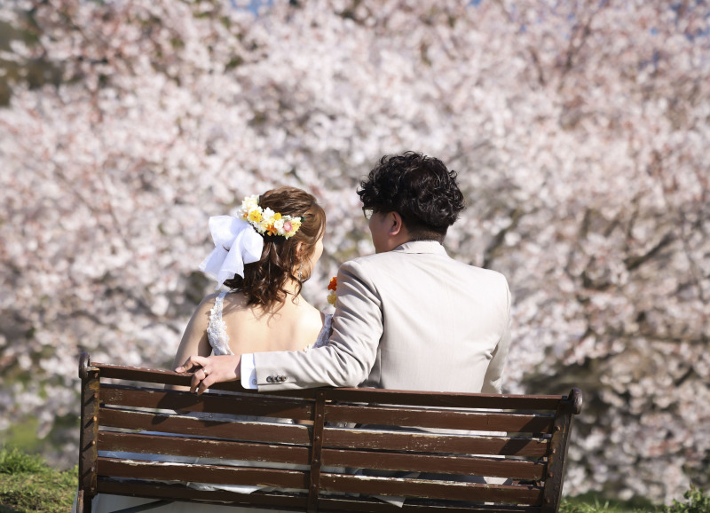 後姿ショットも◎