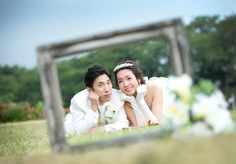 額の中に入っちゃった♪