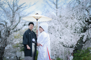 白無垢&times;綿帽子&times;吉備津神社