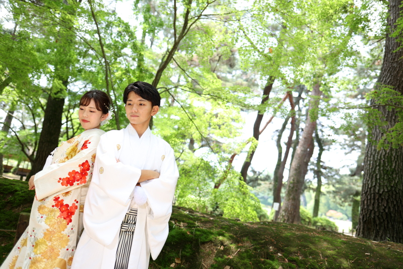 後楽園での新緑ロケ―ション