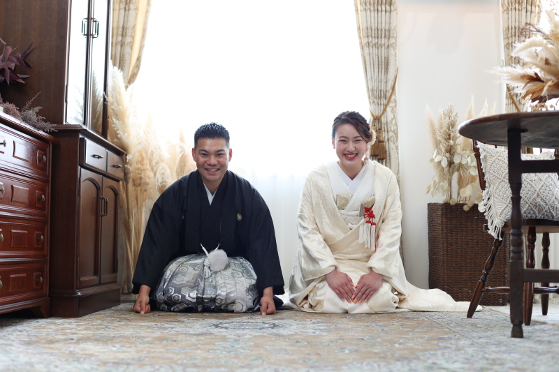 白無垢でご挨拶